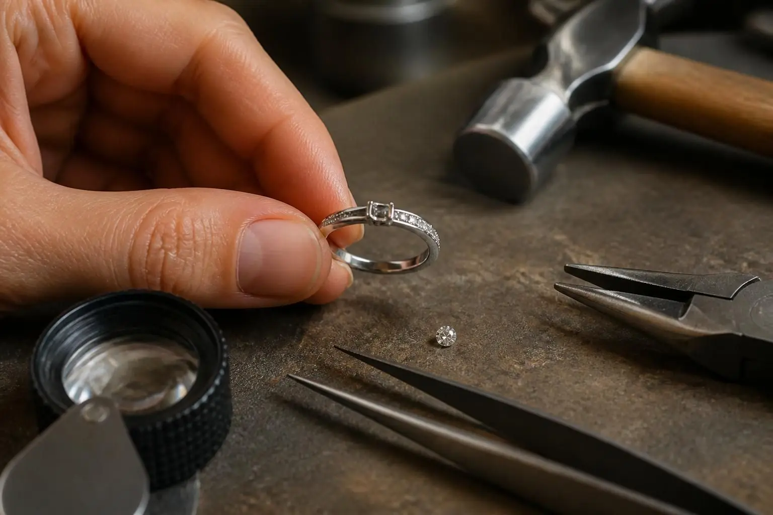 Prix pour faire resertir une pierre ou un diamant tombé d&rsquo;une bague (2026)